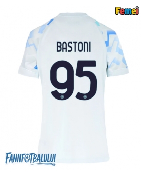 Inter Milan Alessandro Bastoni #95 Tricou Fotbal Replică 2025-26 Femei Deplasare